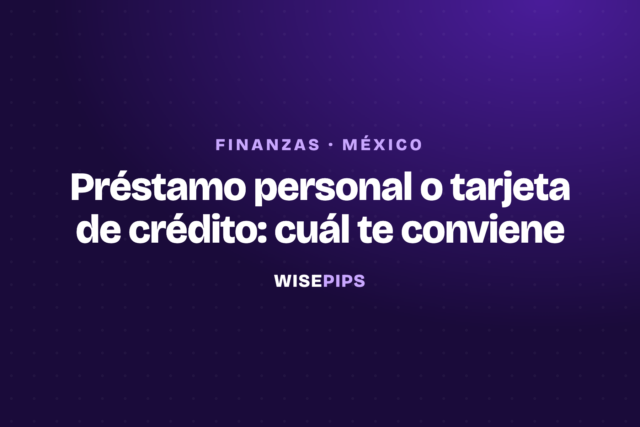 Préstamo personal o tarjeta de crédito: cuál te conviene
